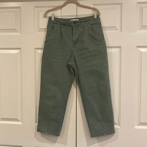 Zara Straight Leg Green Pants